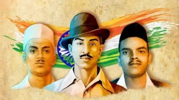 शहीद भगत सिंह, सुखदेव और राजगुरु को श्रद्धांजलि अर्पित- India TV Hindi