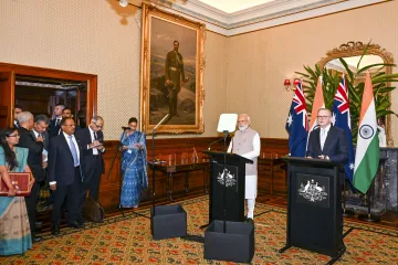 पीएम मोदी और ऑस्ट्रेलिया के प्रधानमंत्री एंथनी अल्बनीज- India TV Hindi