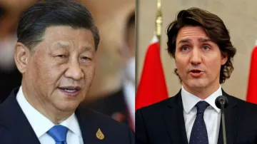 चीन के राष्ट्रपति शी जिनपिंग और कनाडा के प्रधानमंत्री जस्टिन ट्रूडो- India TV Hindi
