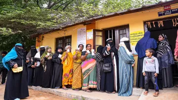 कर्नाटक में वोटिंग की तस्वीर- India TV Hindi