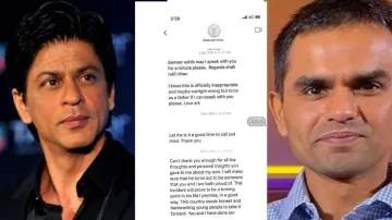आर्यन की गिरफ्तारी के बाद शाहरुख और समीर वानखेड़े के बीच हुई Whatsapp चैट- India TV Hindi