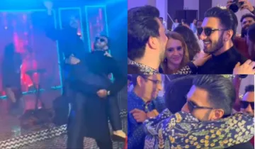 Karan Deol and Drisha Acharya pre wedding celebrations Ranveer Singh dance in sangeet function - India TV Hindi