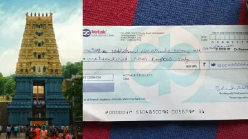 Temple 100 Crore Rupees Cheque, 100 Crore Rupees Cheque- India TV Hindi