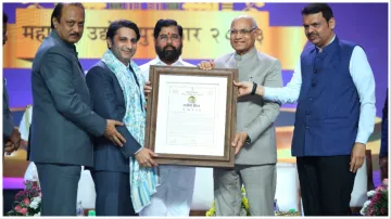 Adar Poonawala received Udyog Mitra award honored by CM Eknath Shinde and Deputy CM- India TV Hindi