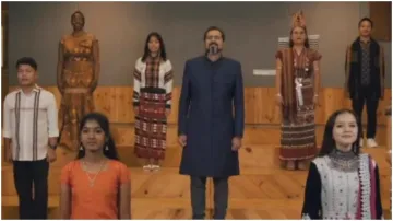 लंदन में जन-गण-मन की प्रस्तुति देते ग्रैमी विजेता रिकी केज।- India TV Hindi