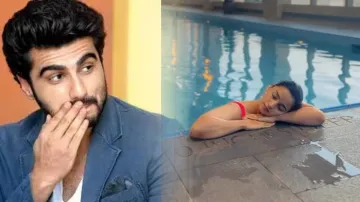 Alia Bhatt relaxed in the pool- India TV Hindi