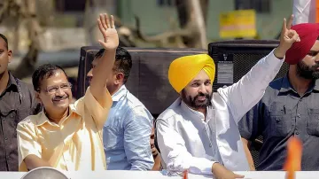 arvind kejriwal and bhagwant mann in jaipur- India TV Hindi