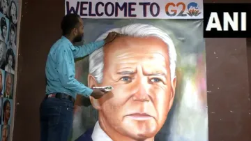Joe Biden, Joe Biden Painting, Joe Biden News, Joe Biden G20- India TV Hindi
