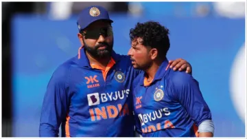 Kuldeep Yadav and Rohit Sharma- India TV Hindi