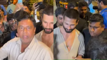 Shahid Kapoor driver got angry on paparazzi- India TV Hindi