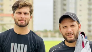 Shaheen Afridi And Shahid Afridi- India TV Hindi