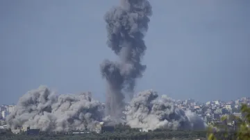 हमास पर इजरायल के हमले का एक दृश्य। - India TV Hindi