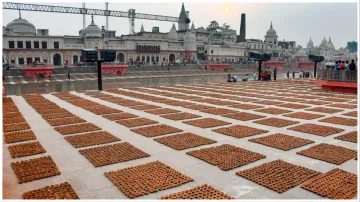 Ayodhya Deepotsav 2023 preparation done new record to be made 24 lakh lamps cm yogi adityanath also - India TV Hindi
