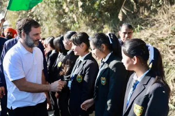 नागालैंड में राहुल गांधी का किया गया स्वागत।- India TV Hindi