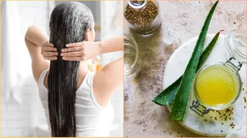  aloe vera and flaxseed hair mask- India TV Hindi