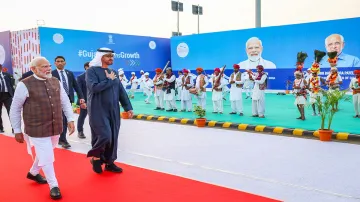 Narendra Modi and President of UAE Mohamed bin Zayed Al Nahyan- India TV Hindi