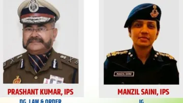 IPS प्रशांत कुमार और मंजिल सैनी- India TV Hindi