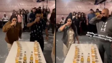 शराब पीते हुए पुरूष और महिलाएं।- India TV Hindi