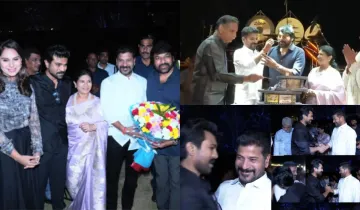 Chiranjeevi and ram charan party attended by telangana CM Revanth Reddy- India TV Hindi