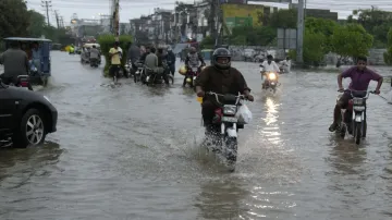 पाकिस्तान में हुई बारिश का एक दृश्य। (फाइल)- India TV Hindi
