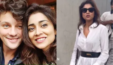 shriya saran was seen complaining about her husband Andrei Koscheev- India TV Hindi