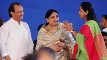 Ajit pawar sunetra pawar and supriya sule- India TV Hindi