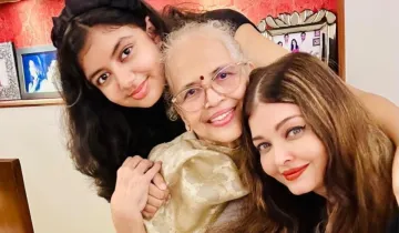 aishwarya rai celebrates mother brinda birthday with aaradhya bachchan- India TV Hindi