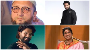 Allu Arjun Jr NTR Asaduddin Owaisi and Madhavi Latha voted know who else voted- India TV Hindi