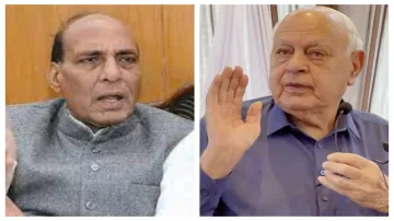 rajnath singh and farroq abdullah- India TV Hindi