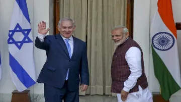 Benjamin Netanyahu and PM Narendra Modi- India TV Hindi