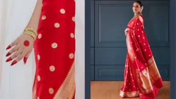 Sonakshi Sinha red reception saree- India TV Hindi