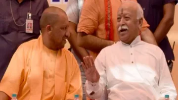 mohan bhagwat and cm yogi adityanath- India TV Hindi