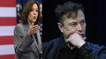 Kamala Harris and Elon Musk- India TV Hindi