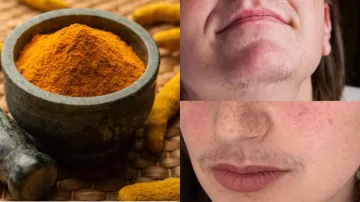 turmeric for facial hair - India TV Hindi