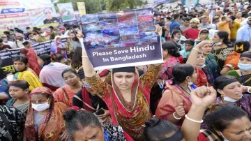 Bangladesh Hindu Protest- India TV Hindi