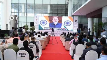 PM Modi addressing through video conference- India TV Paisa