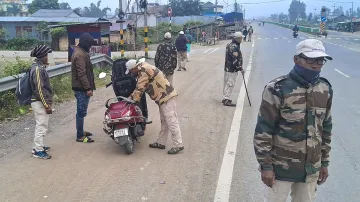 Manipur Security forces checkeing- India TV Hindi