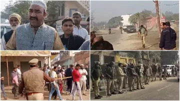 Mirapur by election in uttar Pradesh Angry crowd pelted stones in Meerapur up police took charge and- India TV Hindi