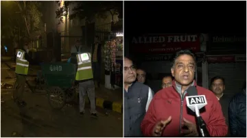 Cleanliness drive carried out at midnight in Delhi BJP leader targeted Delhi government- India TV Hindi