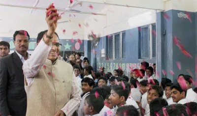 Shivraj Singh Chouhan at his Alma Mater | PTI Photo- India TV Hindi