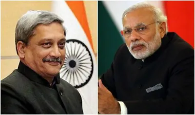 PM modi and Manohar Parrikar- India TV Hindi