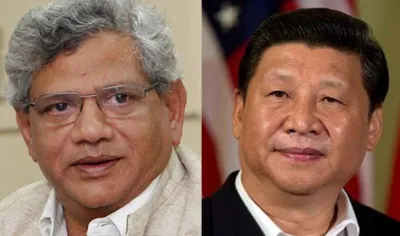 Sitaram Yechury and Xi Jinping- India TV Hindi