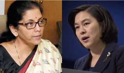 Nirmala Sitharaman and Hua Chunying | PTI/AP- India TV Hindi