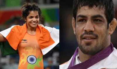 All Eyes On Sushil Kumar and Sakshi Malik at Wrestling...- India TV Hindi