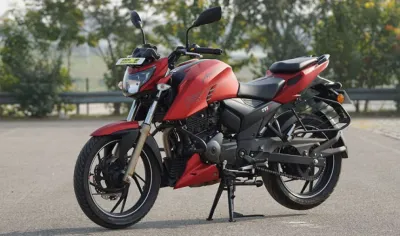 TVS ने बाजार में लॉन्‍च की अपाचे RTR 200 4V बाइक, फ्यूल इंजेक्‍शन तकनीक से है लैस- India TV Paisa