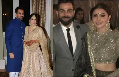 virat anushka in zaheer sagarika wedding reception - India TV Hindi