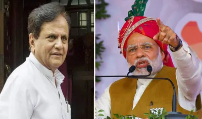 ahmed patel and narendra modi- India TV Hindi