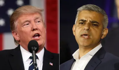 Donald Trump and Sadiq Khan | AP Photo- India TV Hindi