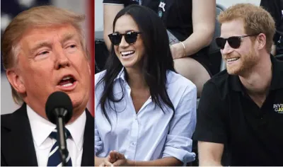 Donald Trump, Meghan Markle and Prince Harry | AP Photo- India TV Hindi