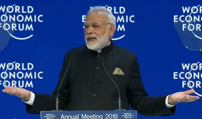 narendra modi at world econonomic forum- India TV Hindi